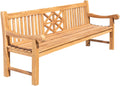 Teakhouten Tuinbank - Buitenbank - Duurzaam Ergonomisch Comfort Kleur teak Maat