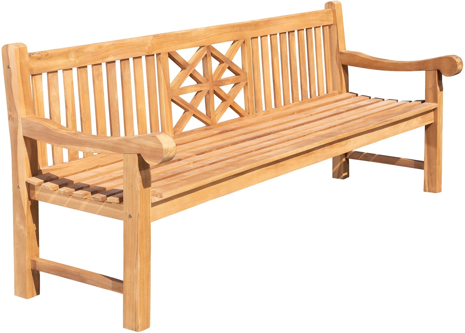 Teakhouten Tuinbank - Buitenbank - Duurzaam Ergonomisch Comfort Kleur teak Maat