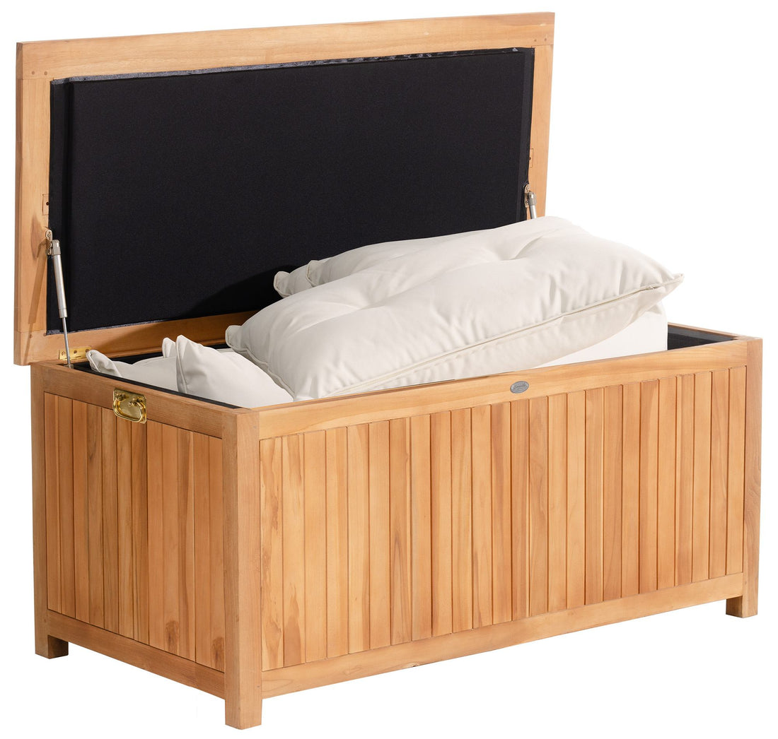 Teakhouten Tuinopslagbox - Weerbestendige Kussenkist - Waterafstotend & Duurzaam Kleur teak Maat