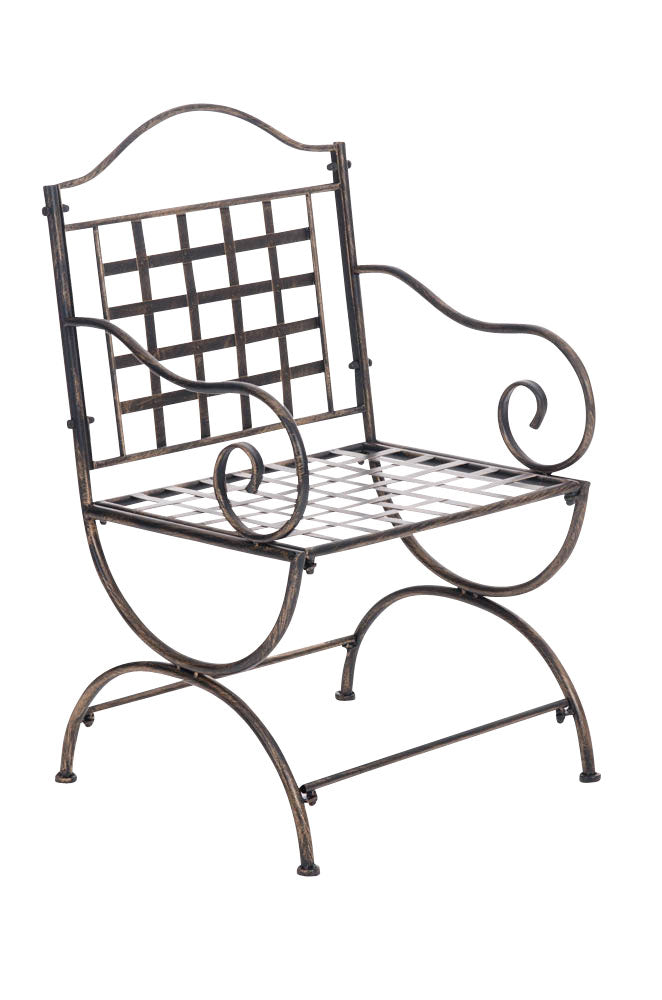 Nostalgische Tuinstoel - Retro Stoel - Handgemaakt & Extreem Stabiel Design Kleur bronzen