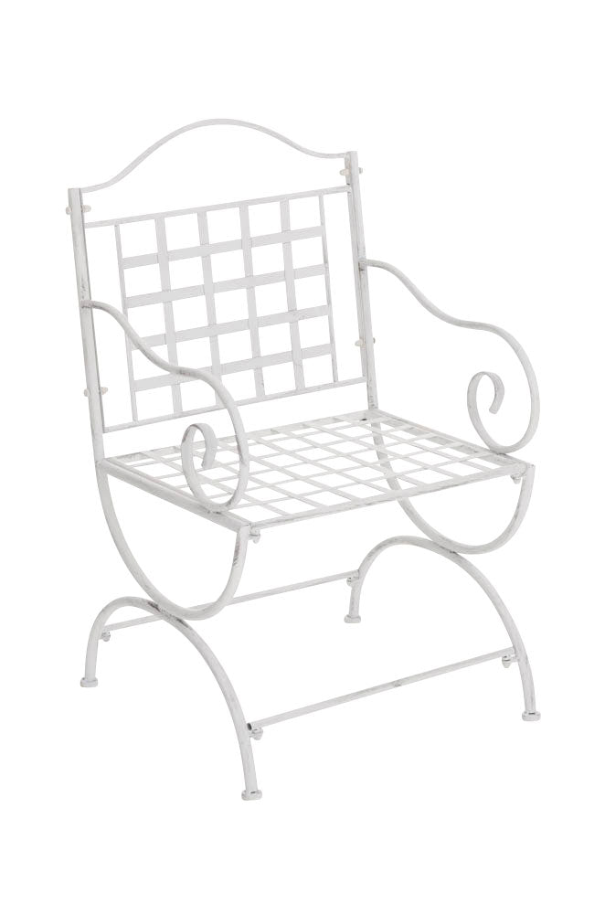 Nostalgische Tuinstoel - Retro Stoel - Handgemaakt & Extreem Stabiel Design Kleur antiek wit