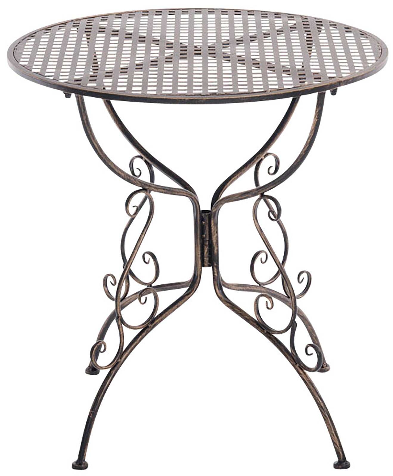 Nostalgische Tuintafel - Retro Design - Handgemaakt & Stabiel Ijzer Kleur bronzen