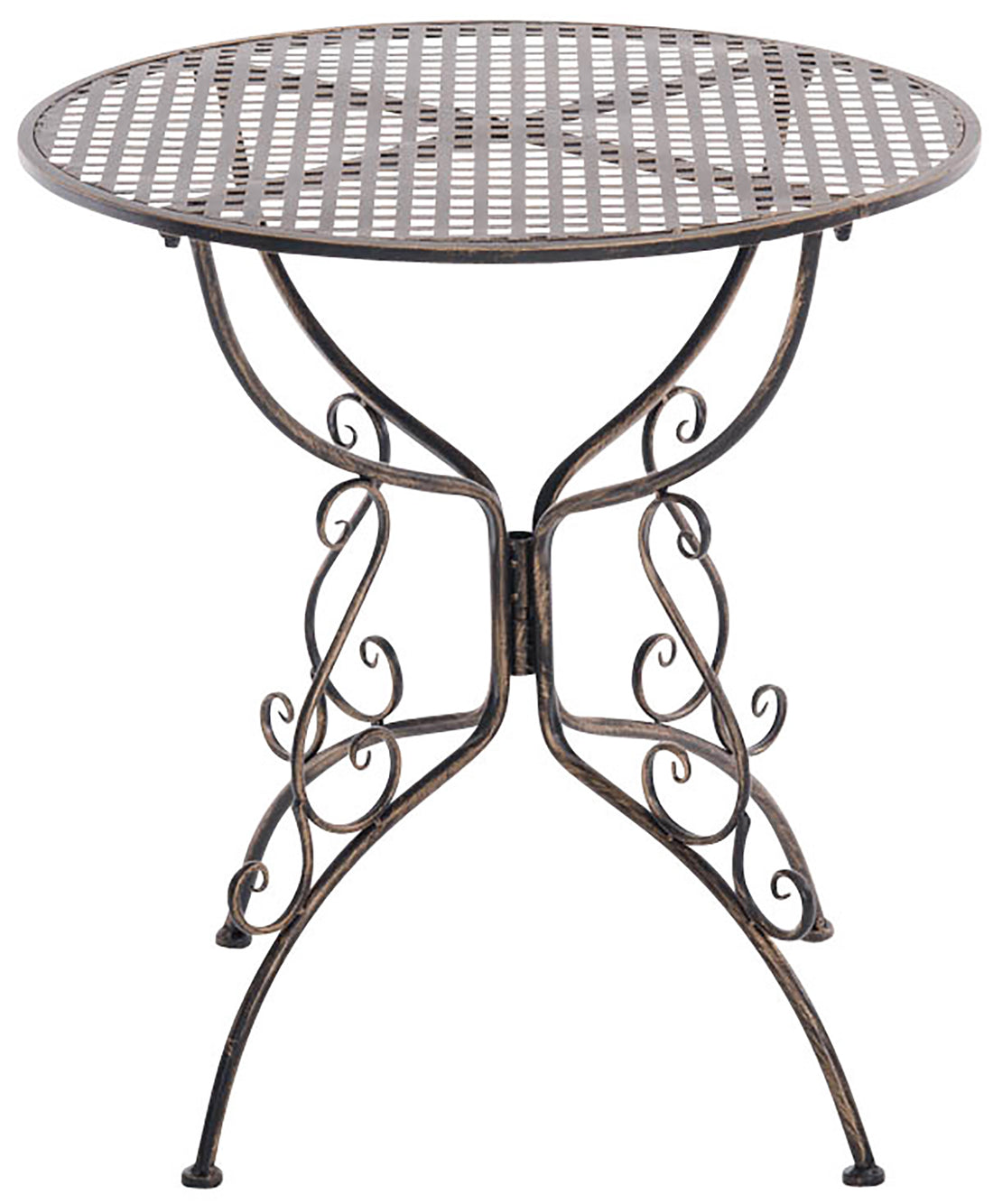 Nostalgische Tuintafel - Retro Design - Handgemaakt & Stabiel Ijzer Kleur bronzen