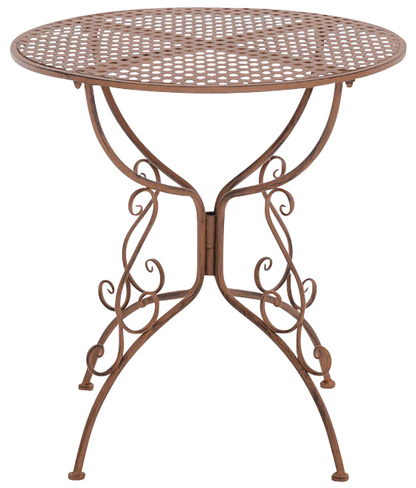 Nostalgische Tuintafel - Retro Design - Handgemaakt & Stabiel Ijzer Kleur antiek bruin