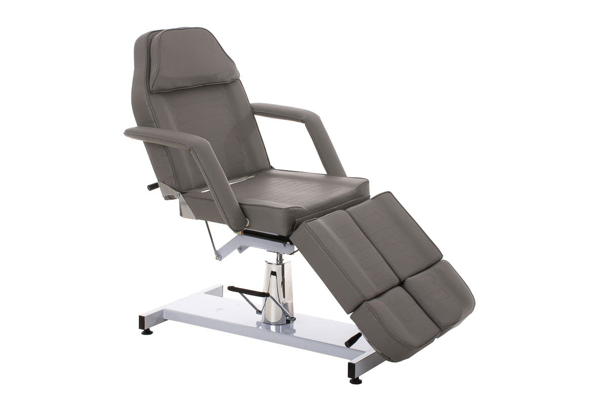 Hydraulische Behandelstoel - Pedi-Stoel - Verstelbare Hoogte 60-75 cm Kleur grijs