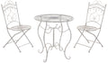 Tuinmeubelset - Terrasmeubilair, Nostalgisch Design, Handgemaakt Decor Kleur antiek wit