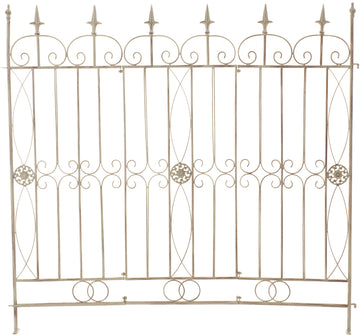 Landhuisstijl Tuinhek - Rustieke Omheining - Verlengbaar Design Kleur antiek-crème