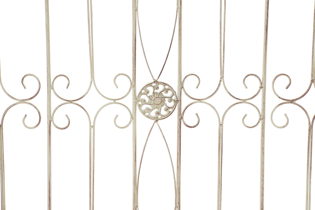 Landhuisstijl Tuinhek - Rustieke Omheining - Verlengbaar Design Kleur antiek-crème