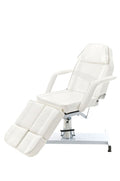 Hydraulische Behandelstoel - Pedi-Stoel - Verstelbare Hoogte 60-75 cm Kleur wit