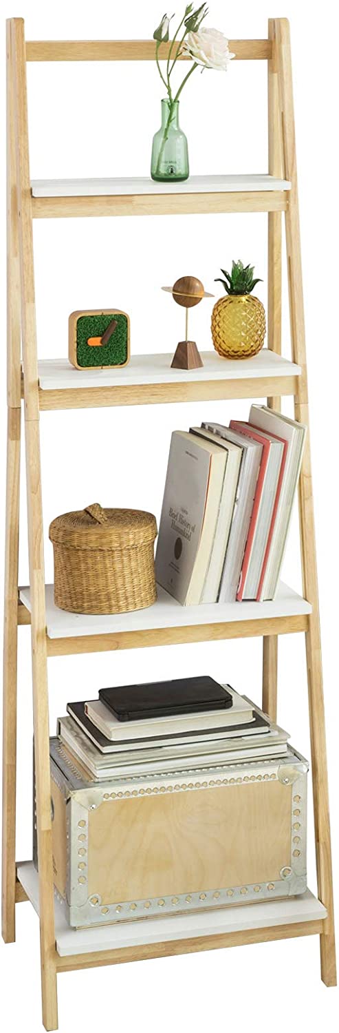 4-laags opvouwbare ladderplank, boekenkast, opbergrek