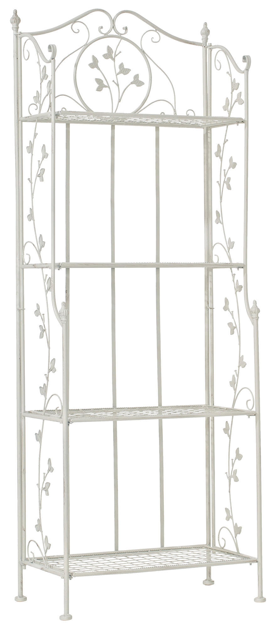 Opvouwbaar Wandrek Arona - Praktisch Wandorganizer - Landhuisstijl Romantische Uitstraling Kleur antiek wit