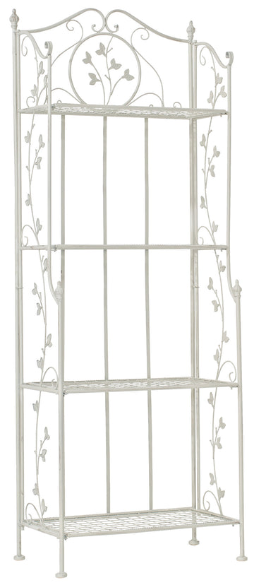 Opvouwbaar Wandrek Arona - Praktisch Wandorganizer - Landhuisstijl Romantische Uitstraling Kleur antiek wit