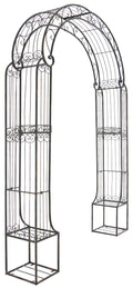 IJzeren Boog voor Klimplanten - Tuin Trellis - Elegant Ontwerp met Opbergmogelijkheden Kleur bronzen