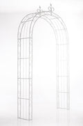 Elegante Rozenboog - Klimboog met Stabiele Constructie voor Weelderige Groei Kleur antiek wit