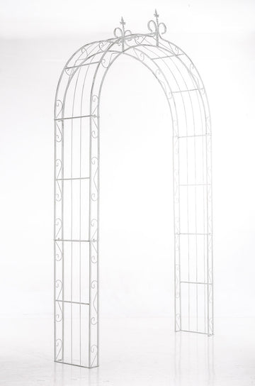 Elegante Rozenboog - Klimboog met Stabiele Constructie voor Weelderige Groei Kleur antiek wit
