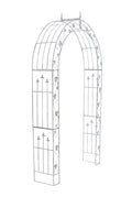 Rozenboog voor Klimplanten - Tuinboog - Elegant ontwerp, Handgemaakt Ijzer Kleur antiek wit