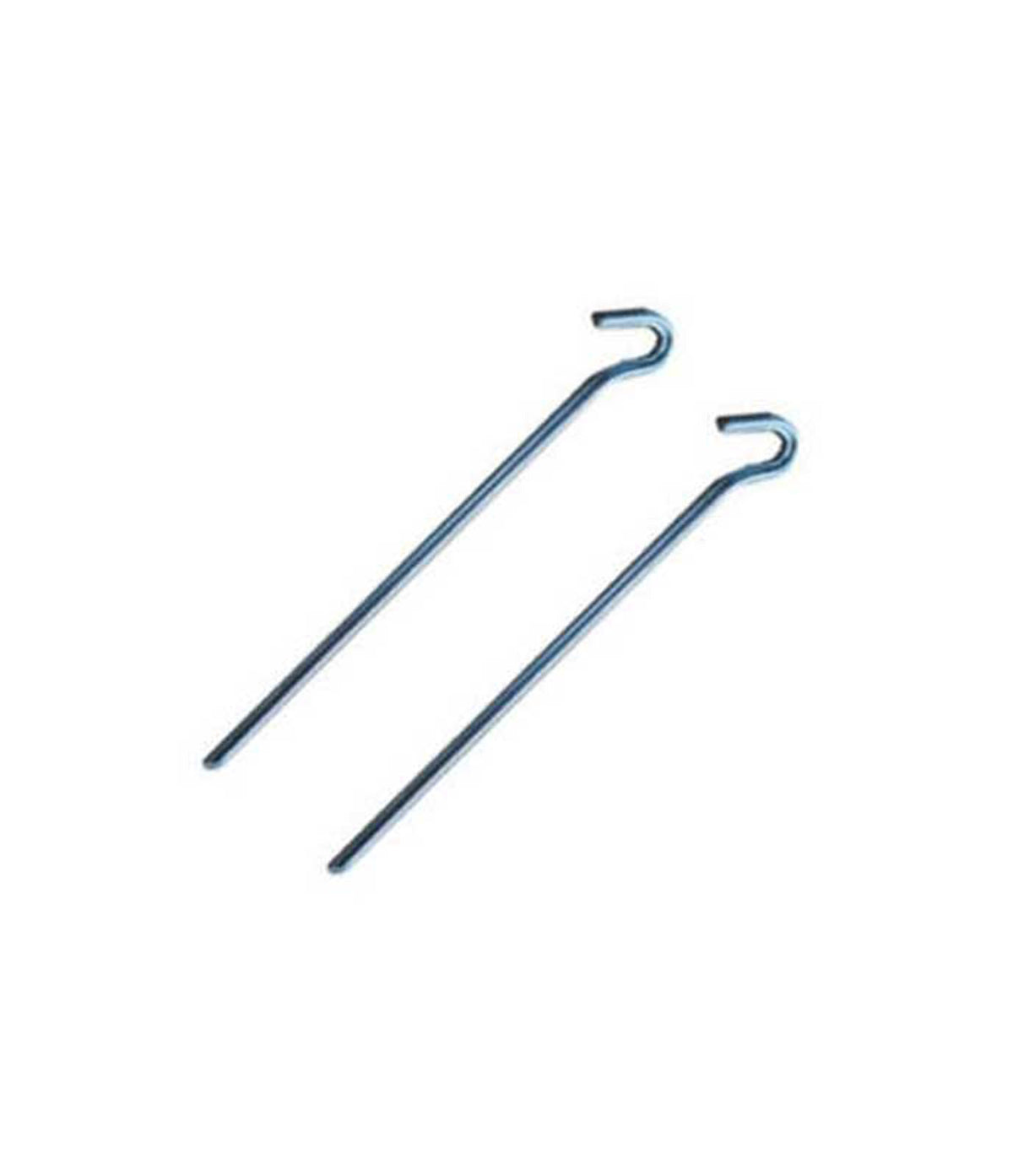 Grondhaken voor Tuinbogen - Verankering - Gegalvaniseerd Staal, 30 cm Sterk Maat 2er-set Kleur zilver
