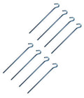 Grondhaken voor Tuinbogen - Verankering - Gegalvaniseerd Staal, 30 cm Sterk Maat 8er Set Kleur zilver