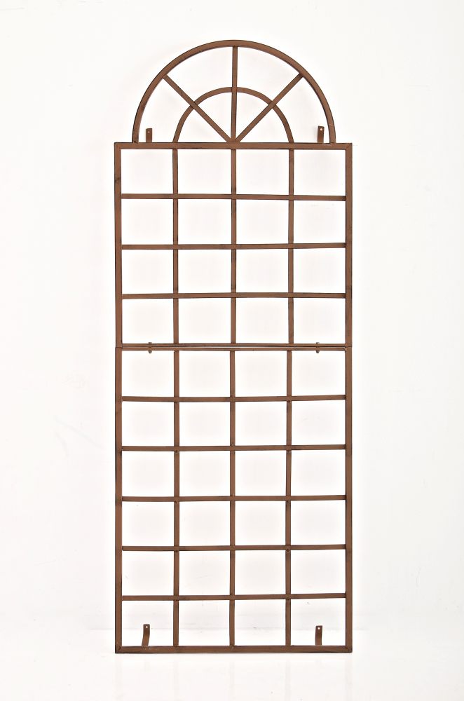 Klimrek IJzeren Trellis - Decoratief Plantenrek - Elegante Antieke Patina Afwerking Kleur antiek wit