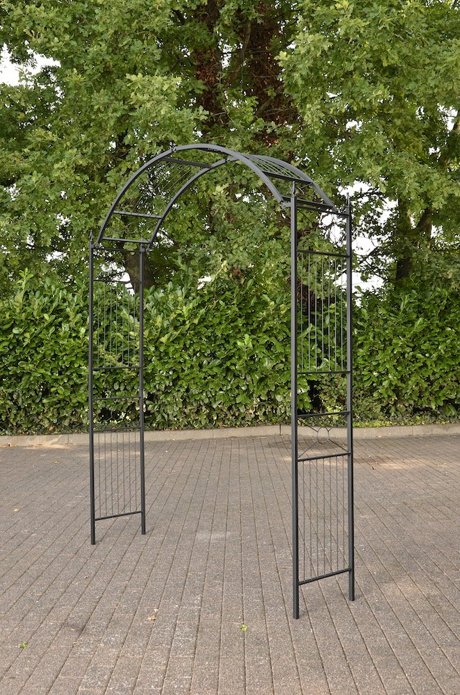 Flexibele Klimboog - Klimplantensteun, Variabele Breedte, Duurzaam Poedercoating Design Kleur zwart