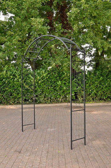 Flexibele Klimboog - Klimplantensteun, Variabele Breedte, Duurzaam Poedercoating Design Kleur zwart