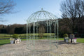 Plantenpaviljoen - Tuinpaviljoen - Stijlvol Ontwerp, Uiterst Stabiel Ijzer Kleur antiek-groen