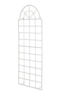 Klimrek IJzeren Trellis - Decoratief Plantenrek - Elegante Antieke Patina Afwerking Kleur wit
