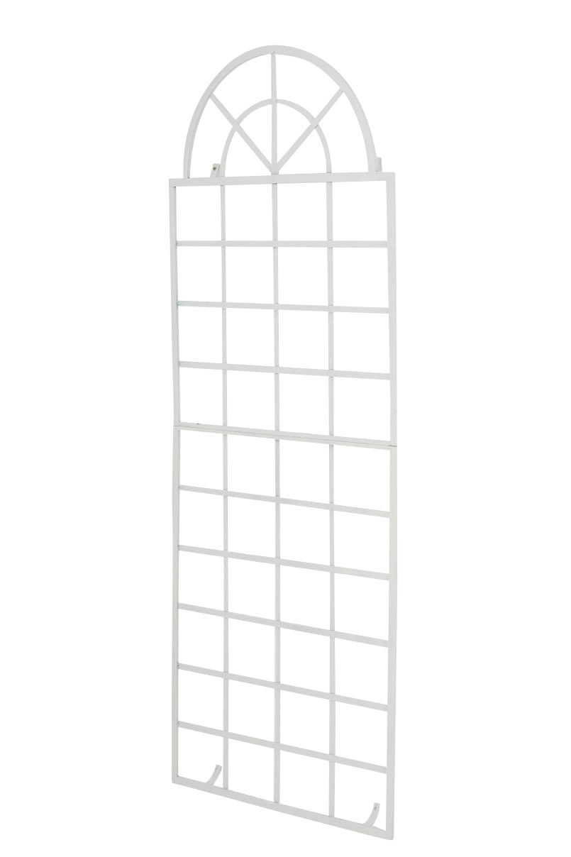 Klimrek IJzeren Trellis - Decoratief Plantenrek - Elegante Antieke Patina Afwerking Kleur wit
