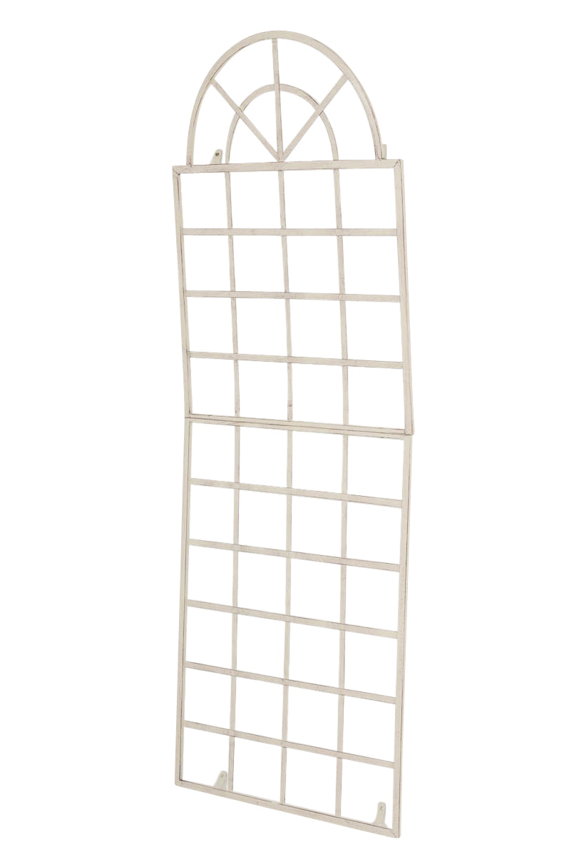 Klimrek IJzeren Trellis - Decoratief Plantenrek - Elegante Antieke Patina Afwerking Kleur antiek-creme