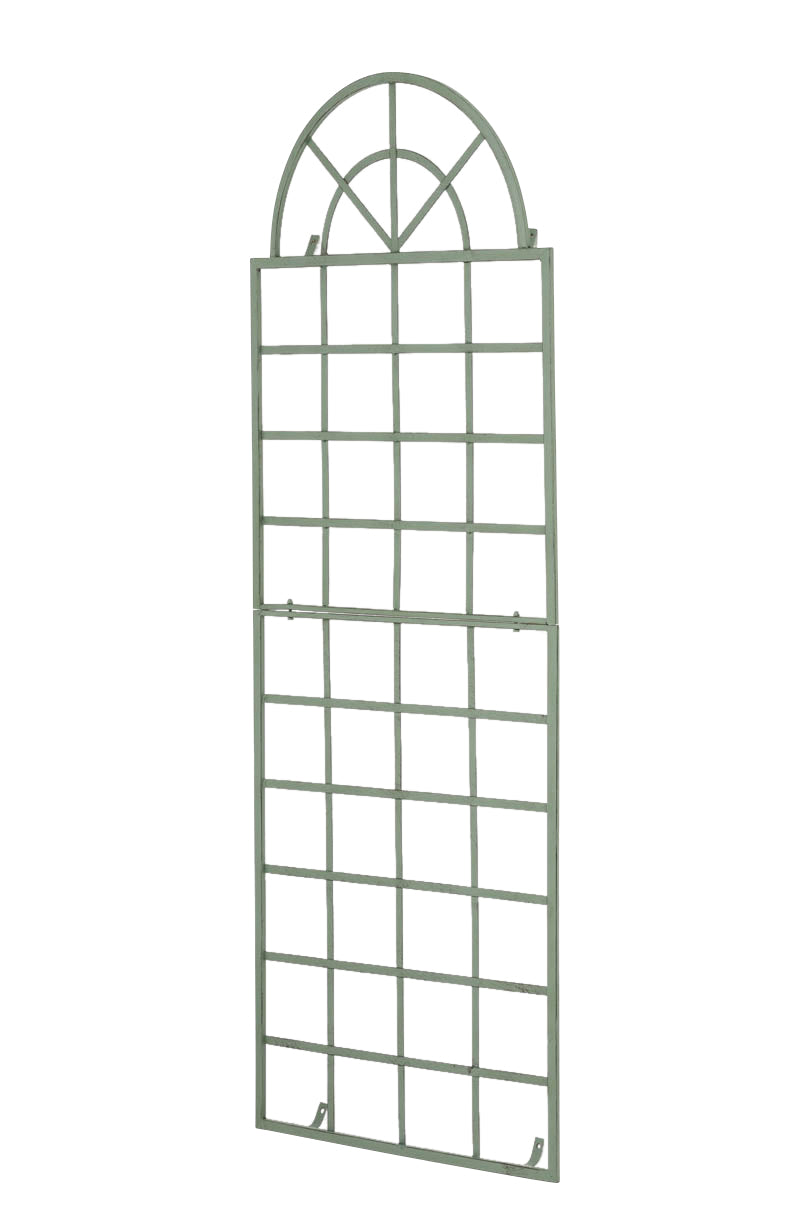 Klimrek IJzeren Trellis - Decoratief Plantenrek - Elegante Antieke Patina Afwerking Kleur antiek-groen