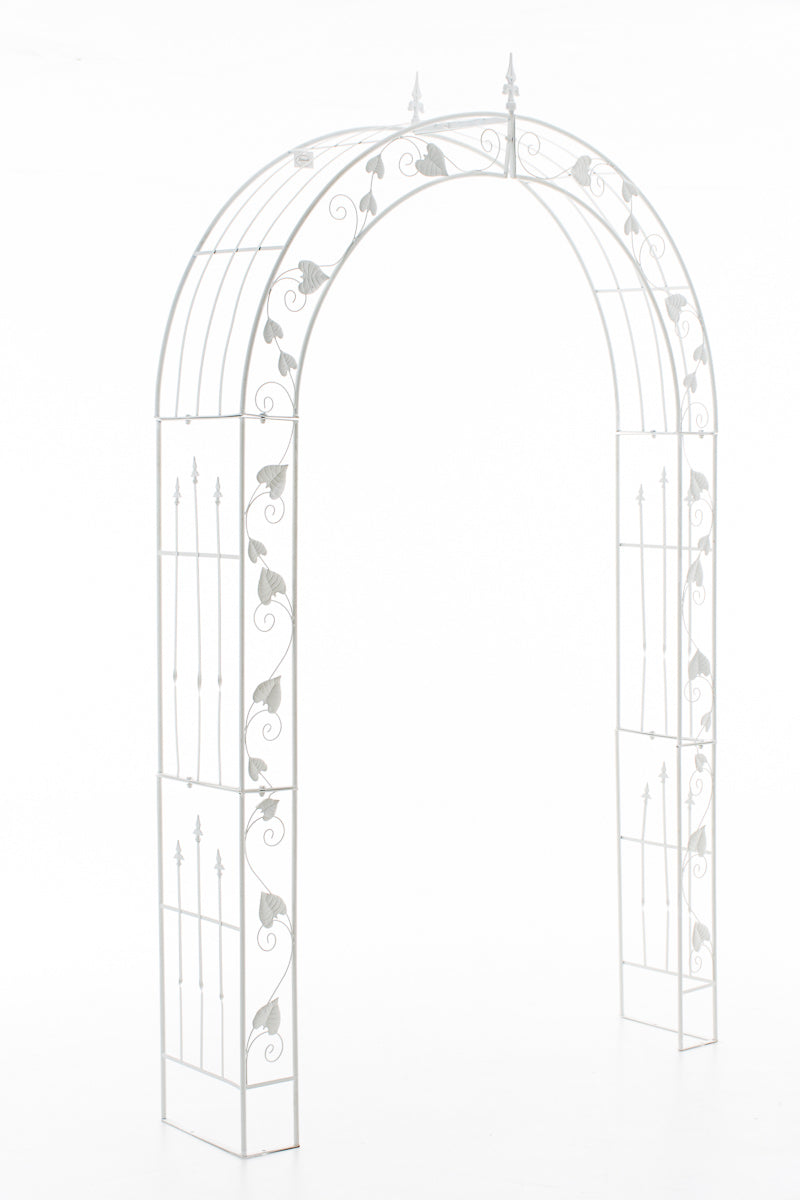 Exclusieve Boog voor Klimplanten - Tuinboog - Gepoedercoat IJzer, Stevig en Elegant Design Kleur wit