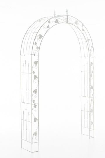 Exclusieve Boog voor Klimplanten - Tuinboog - Gepoedercoat IJzer, Stevig en Elegant Design Kleur wit