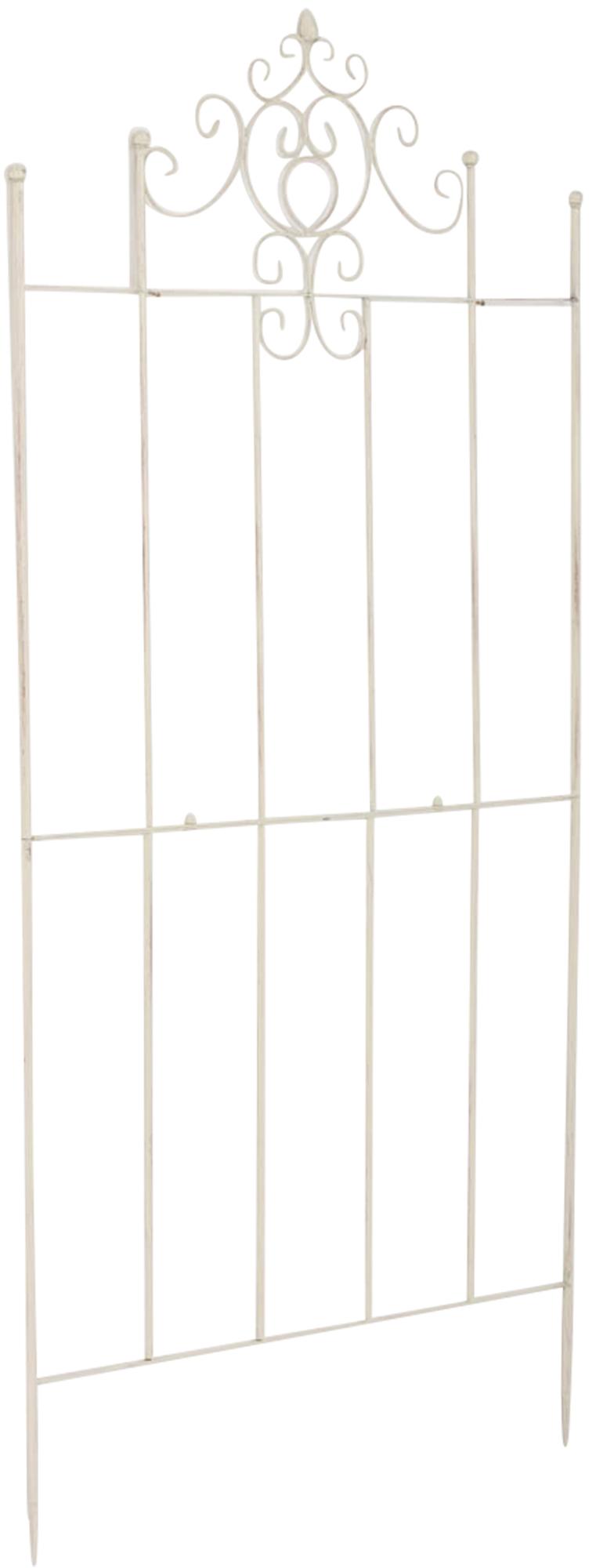 Klassiek Metaal Klimrek - Tuiniersstructuur - Stijlvol Vrijstaand Design Kleur antiek-creme
