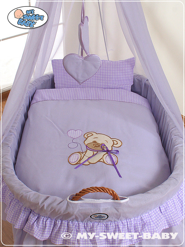 Wicker babypop wiegje - rieten basket - meest ruime en praktische wieg met beddengoed