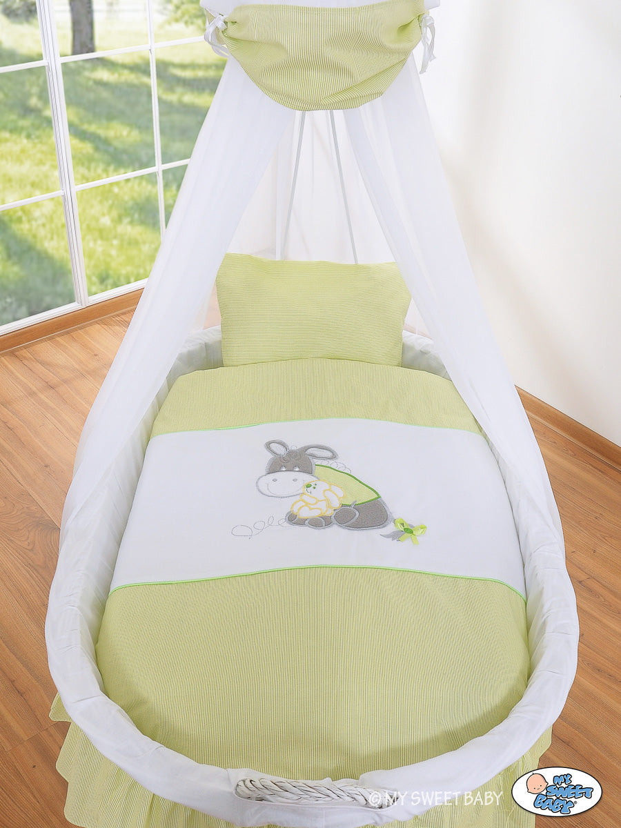 Wieg / Mandenwieg - Grootste veilige wieg - Compleet met antiallergisch beddengoed