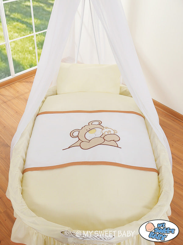4-delig bedtextielset voor wieg - beddengoedset - comfort en stijl voor baby