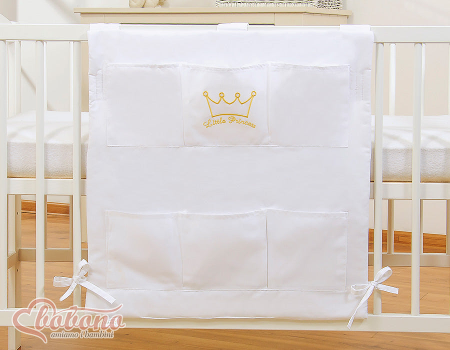 Spjälsängsorganisatör Lilla prinsen/prinsessan - Babyorganisatör - 6 praktiska förvaringsväskor