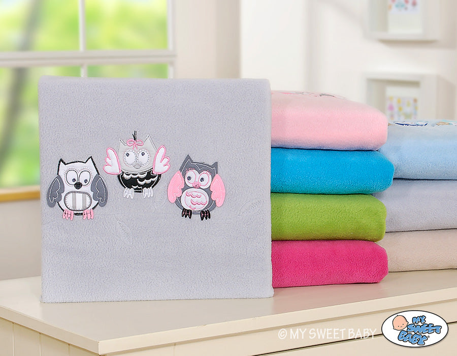 Polarfleecefilt - babyfilt - extra mjuk och varm för nyfödda, 70x100 cm