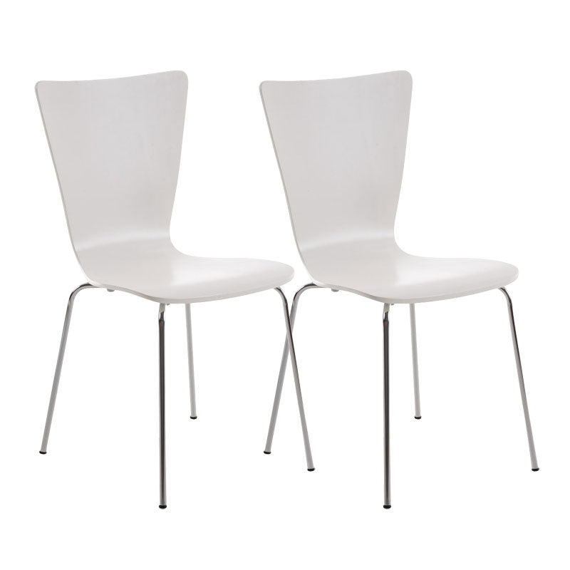 2x bezoekersstoelen Aaron walnoot