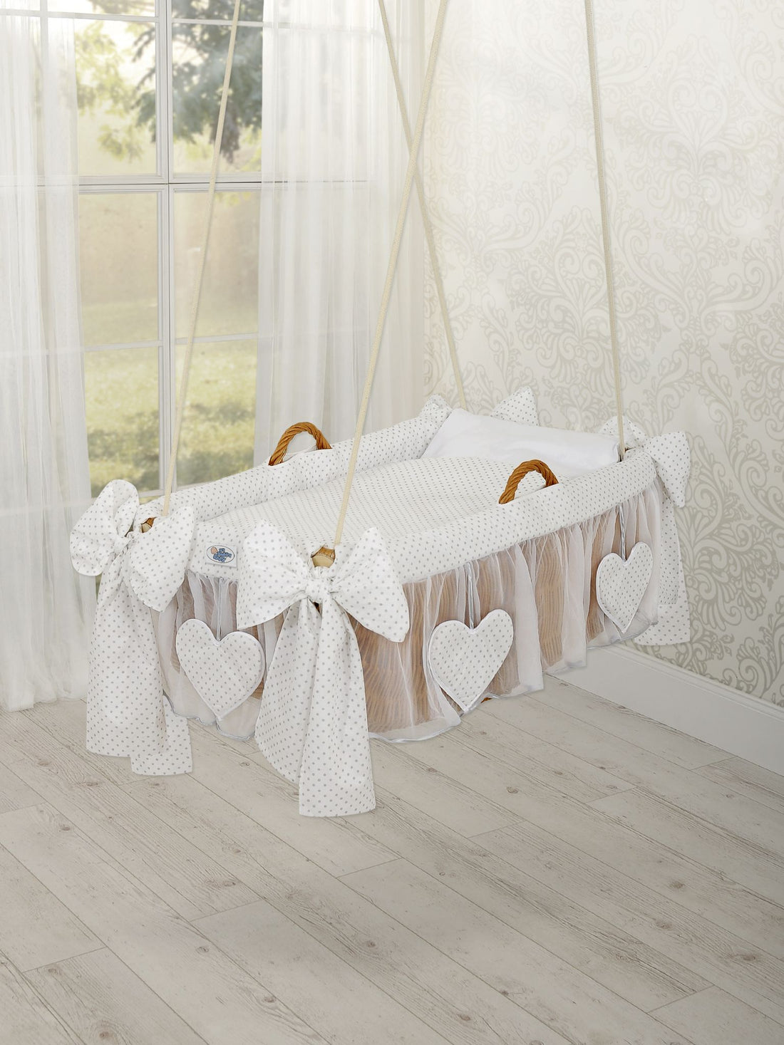 Hängande vaggkorg - spjälsäng - säker och snygg sovplats