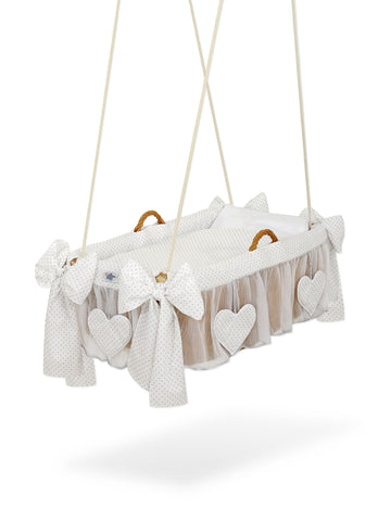 Hängande vaggkorg - spjälsäng - säker och snygg sovplats