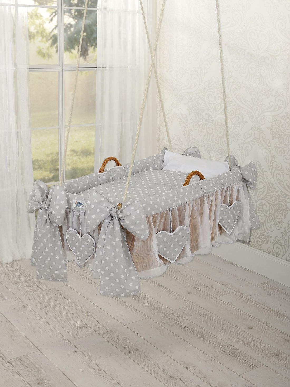 Hängande vaggkorg - spjälsäng - säker och snygg sovplats