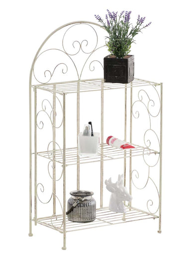 Wandrek ROSA - opvouwbaar rek | Kleur: antiek/creme | Afmetingen: 45.5x24x81.5 cm