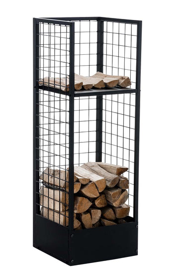 &#8203;&#8203;Brandhoutrek Forrest,120 x 40 x 40 cm metaal zwart