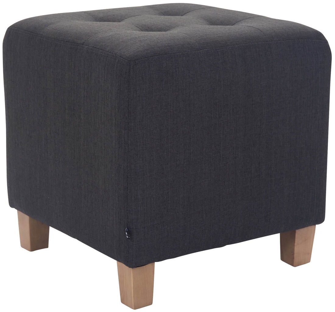 Zitkruk, Poef - Moderne Elegant Design met Duurzame Stofbekleding, Comfort en Stevigheid Kleur crème