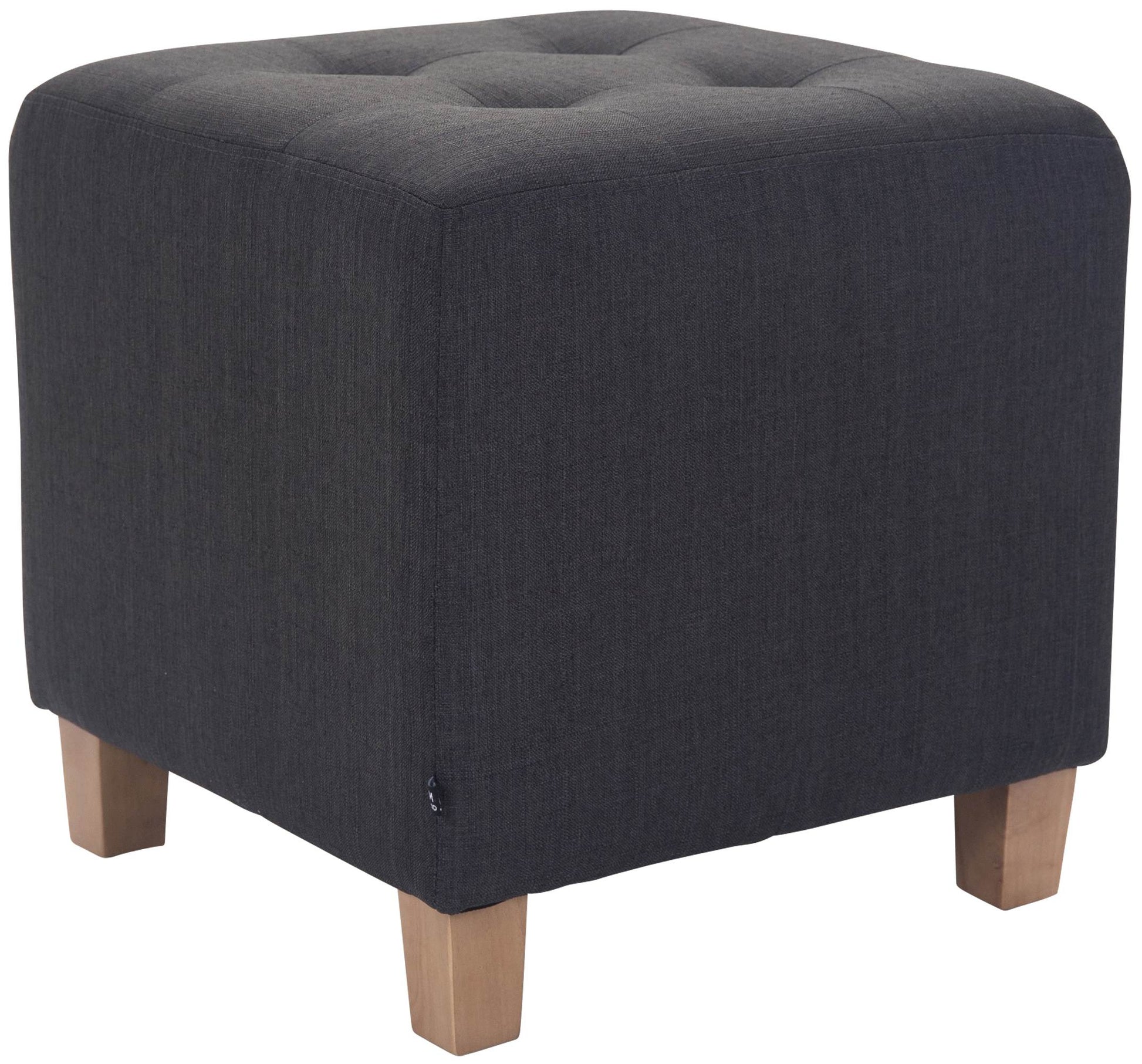 Zitkruk, Poef - Moderne Elegant Design met Duurzame Stofbekleding, Comfort en Stevigheid Kleur donkergrijs