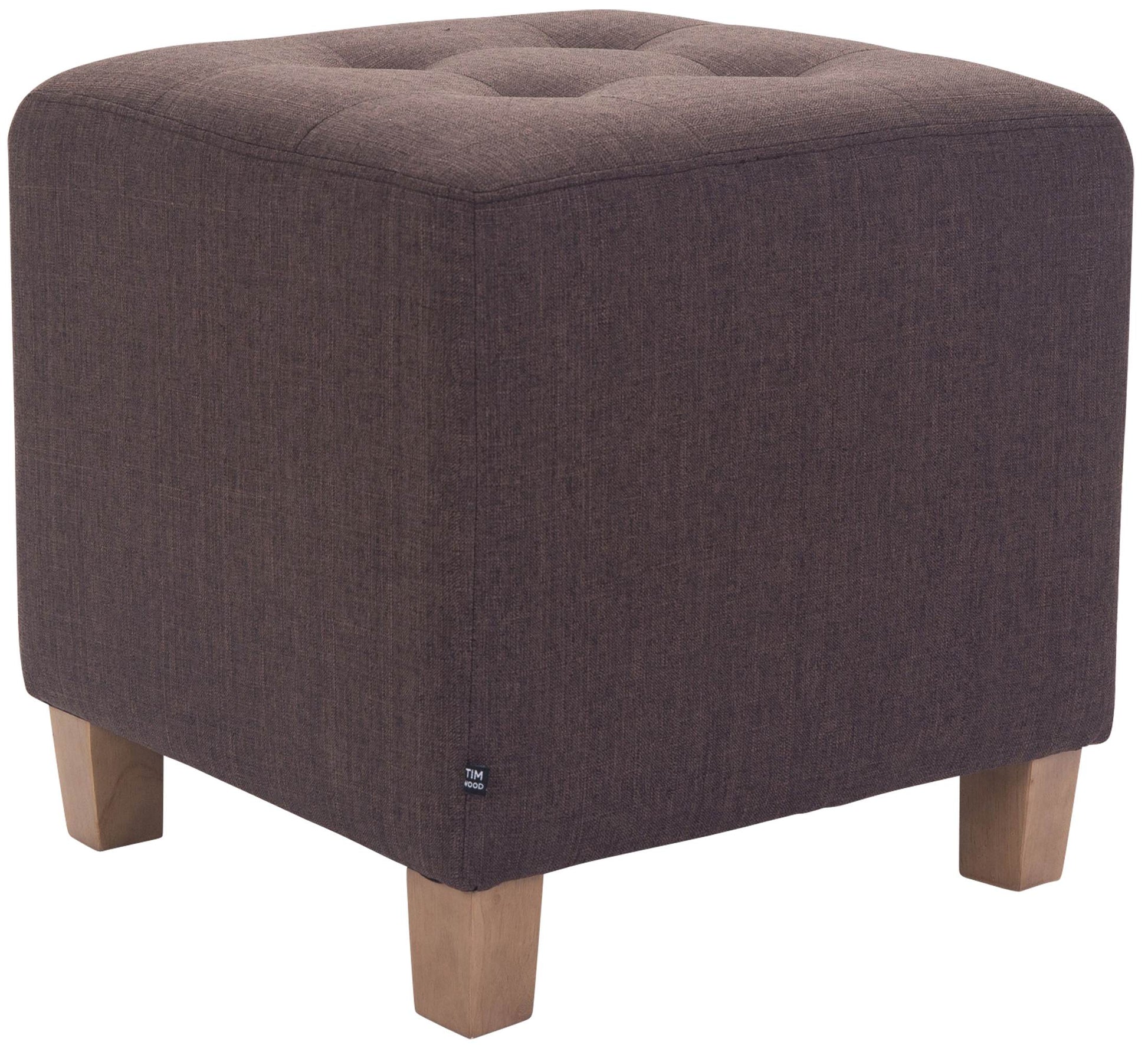 Zitkruk, Poef - Moderne Elegant Design met Duurzame Stofbekleding, Comfort en Stevigheid Kleur bruin