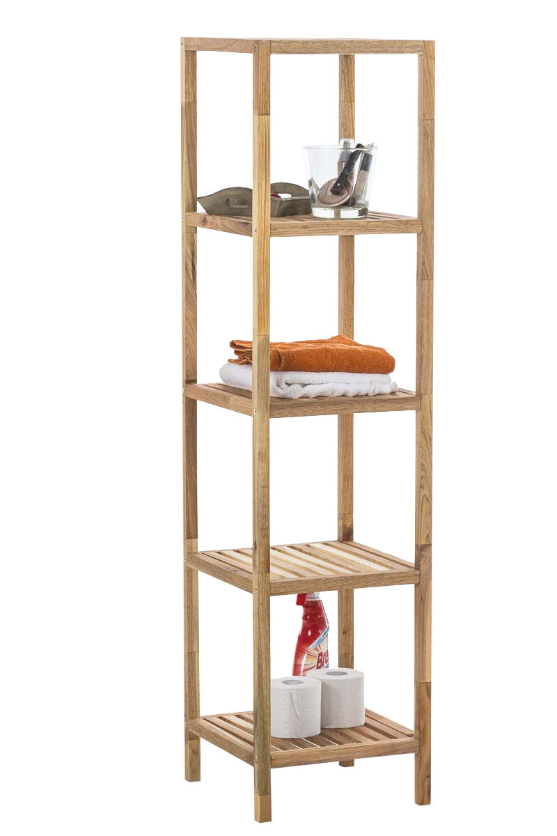 3-Delig Badkamerrek - Opbergrek - Veel Opbergruimte, Gebruik in Badkamer & Woonkamer Kleur walnoot Maat XL