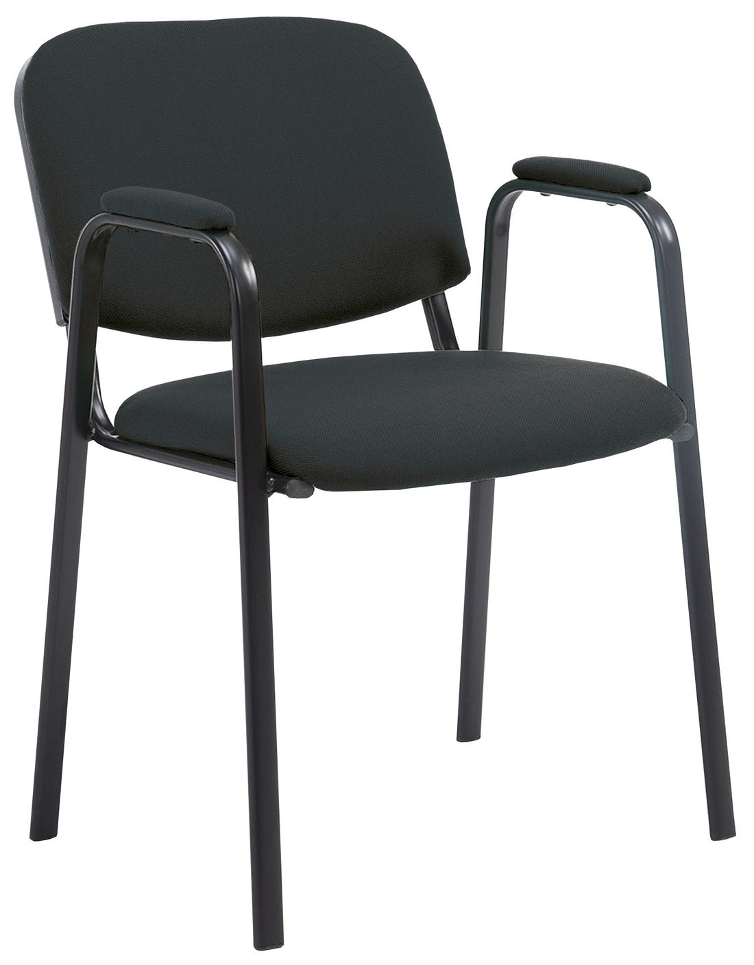 Stapelbare Conferentiestoel - Vergaderstoel - Comfortabele Stoffen Bekleding Kleur grijs