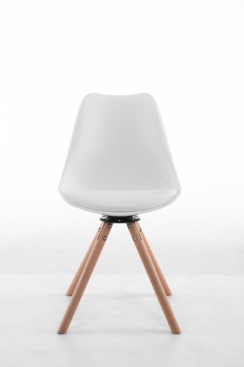 Moderne Draaibare Eetkamerstoel - Comfortabele Dining Chair - Uitstekend Zitcomfort Kleur wit